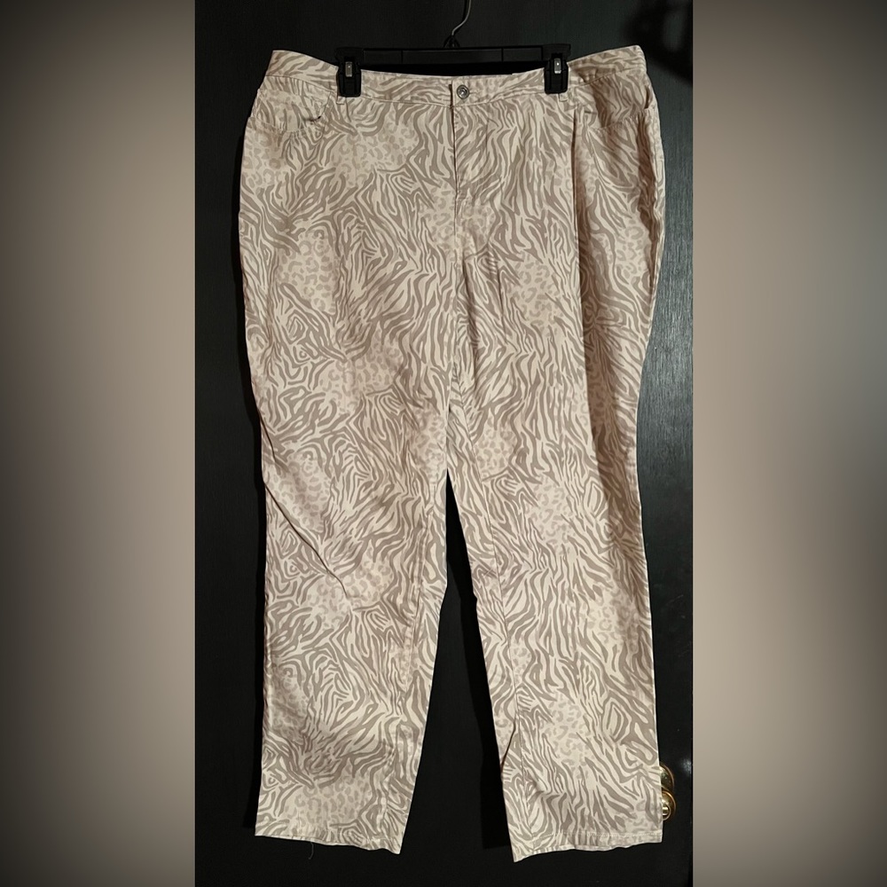 Cato Animal Print Lower Rise Skinny Leg Jeans